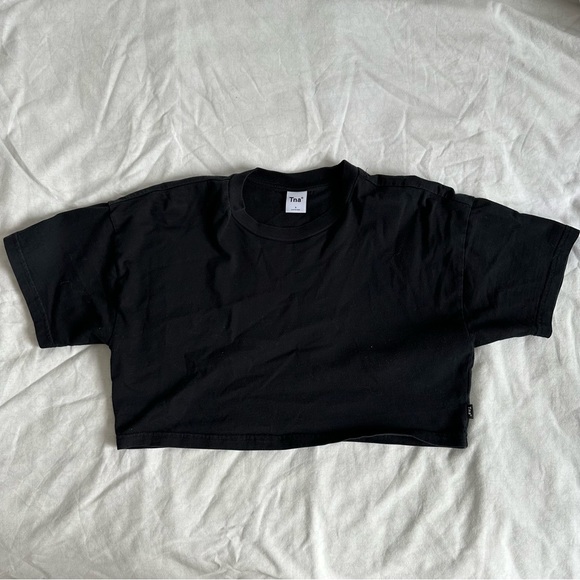 tna black cropped tshirt - Picture 1 of 2